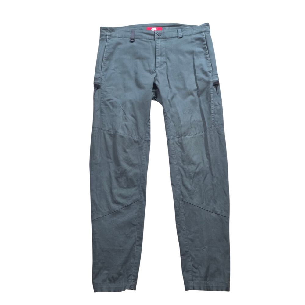 Nike Tech Bonded Woven Cargo Pants Mens 34x30 Dark Green Utility